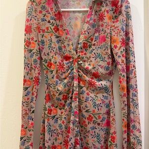 NATURAL LIFE Multicolor Floral Button-Down Shirt
